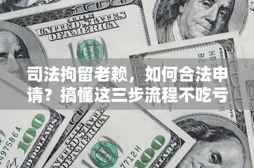 济南司法拘留老赖，如何合法申请？搞懂这三步流程不吃亏！