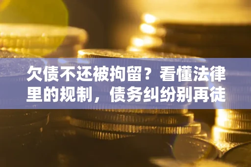 济南欠债不还被拘留？看懂法律里的规制，债务纠纷别再徒劳奔波