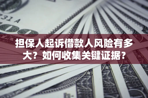 济南担保人起诉借款人风险有多大？如何收集关键证据？
