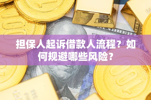 济南担保人起诉借款人流程？如何规避哪些风险？