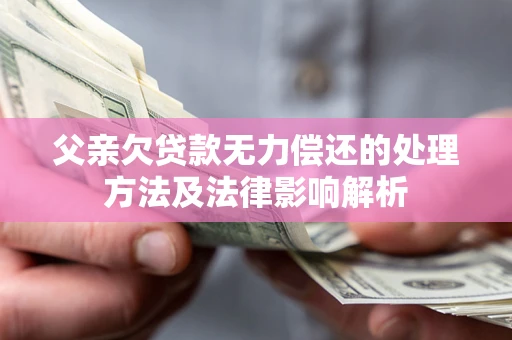 济南父亲欠贷款无力偿还的处理方法及法律影响解析