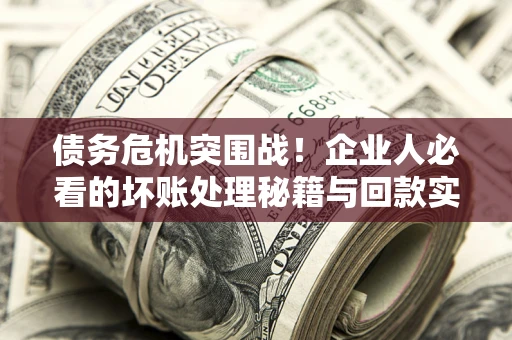 济南债务危机突围战！企业人必看的坏账处理秘籍与回款实战指南