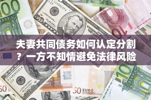 济南夫妻共同债务如何认定分割？一方不知情避免法律风险必看！